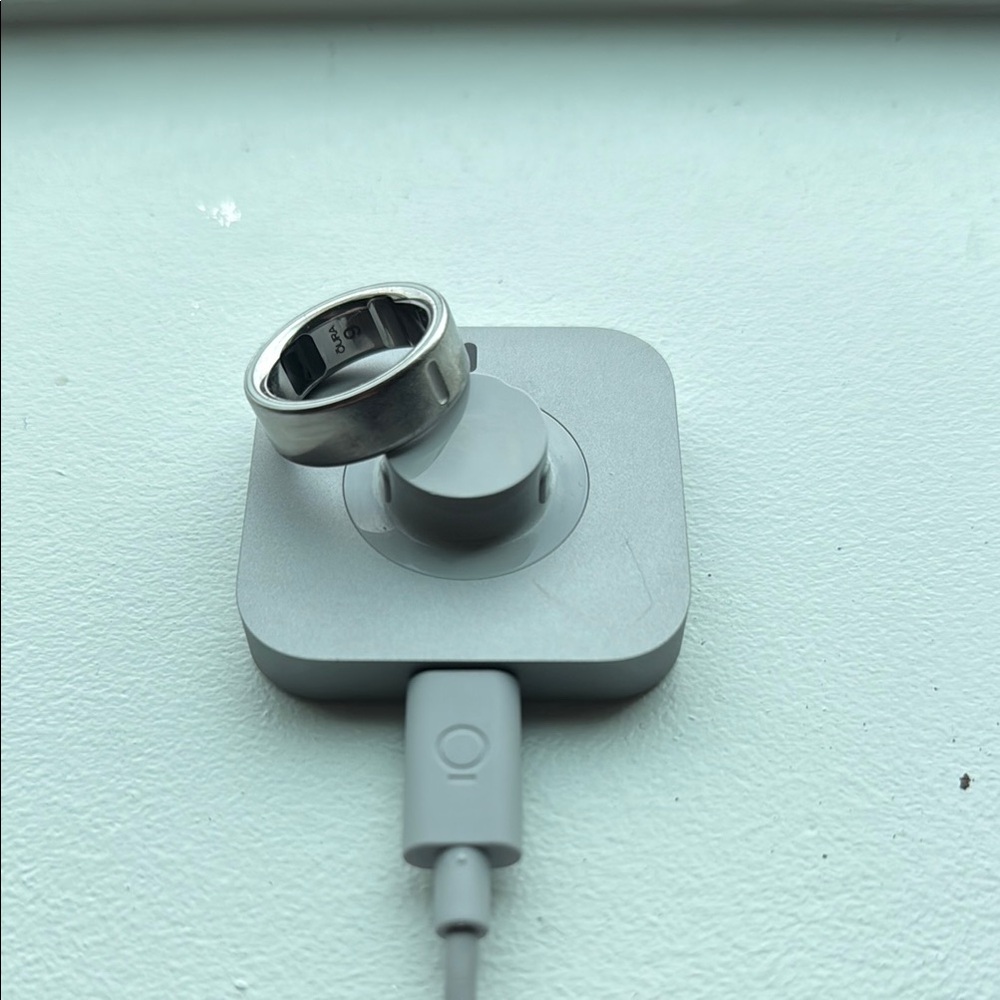 Gen 4 Oura Ring Brushed Silver Size 9